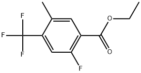 Ethyl 2-fluoro-5-methyl-4-(trifluoromethyl)benzoate Structure