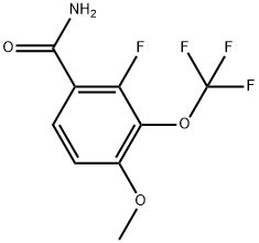 2-Fluoro-4-methoxy-3-(trifluoromethoxy)benzamide Structure