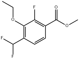 Methyl 4-(difluoromethyl)-3-ethoxy-2-fluorobenzoate Structure