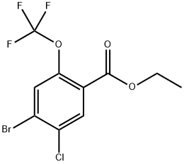 ethyl 4-bromo-5-chloro-2-(trifluoromethoxy)benzoate Structure