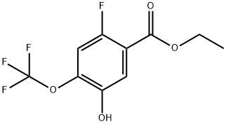 Ethyl 2-fluoro-5-hydroxy-4-(trifluoromethoxy)benzoate Structure