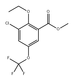 methyl 3-chloro-2-ethoxy-5-(trifluoromethoxy)benzoate Structure