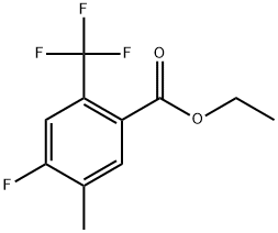 Ethyl 4-fluoro-5-methyl-2-(trifluoromethyl)benzoate Structure