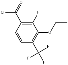 3-Ethoxy-2-fluoro-4-(trifluoromethyl)benzoyl chloride Structure