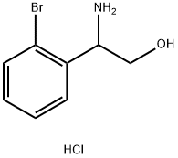 Benzeneethanol, β-amino-2-bromo-, hydrochloride (1:1) 구조식 이미지