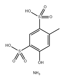 1,3-Benzenedisulfonic acid, 4-hydroxy-6-methyl-, ammonium salt (1:2) Structure
