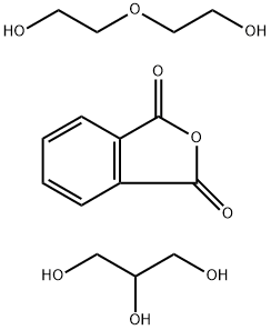 Phthalic anhydride, diethylene glycol, glycerol polyester Structure