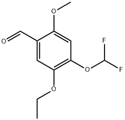 4-(Difluoromethoxy)-5-ethoxy-2-methoxybenzaldehyde Structure