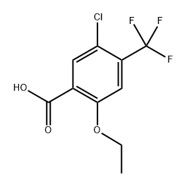 5-chloro-2-ethoxy-4-(trifluoromethyl)benzoic acid 구조식 이미지