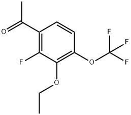 1-[3-Ethoxy-2-fluoro-4-(trifluoromethoxy)phenyl]ethanone Structure