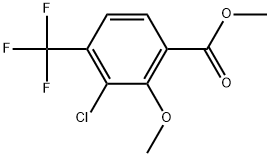 Methyl 3-chloro-2-methoxy-4-(trifluoromethyl)benzoate Structure