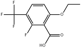 6-ethoxy-2-fluoro-3-(trifluoromethyl)benzoic acid Structure