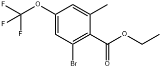 Ethyl 2-bromo-6-methyl-4-(trifluoromethoxy)benzoate Structure