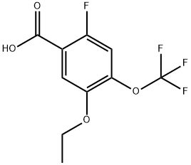 5-Ethoxy-2-fluoro-4-(trifluoromethoxy)benzoic acid Structure