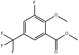 Methyl 3-fluoro-2-methoxy-5-(trifluoromethyl)benzoate Structure