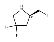 (R)-4,4-difluoro-2-(fluoromethyl)pyrrolidine 구조식 이미지