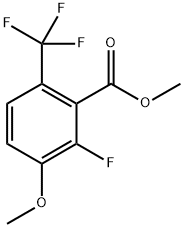 2-(2-Fluoro-3-methoxy-6-(trifluoromethyl)phenyl)-4,4,5,5-tetramethyl-1,3,2-dioxaborolane Structure