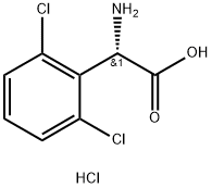 (2S)-2-AMINO-2-(2,6-DICHLOROPHENYL)ACETIC ACID HYDROCHLORIDE Structure