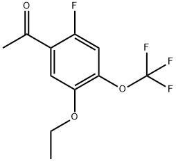 1-[5-Ethoxy-2-fluoro-4-(trifluoromethoxy)phenyl]ethanone Structure