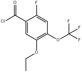 5-Ethoxy-2-fluoro-4-(trifluoromethoxy)benzoyl chloride Structure