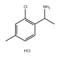 1-(2-Chloro-4-methylphenyl)ethan-1-amine hydrochloride Structure