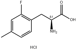 (2S)-2-AMINO-3-(2-FLUORO-4-METHYLPHENYL)PROPANOIC ACID HYDROCHLORIDE Structure
