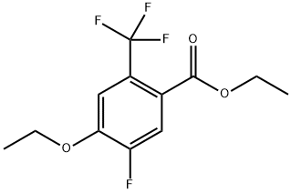 Ethyl 4-ethoxy-5-fluoro-2-(trifluoromethyl)benzoate Structure