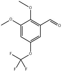 2,3-dimethoxy-5-(trifluoromethoxy)benzaldehyde 구조식 이미지