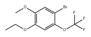 1-Bromo-4-ethoxy-5-methoxy-2-(trifluoromethyl)benzene Structure