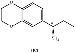 (S)-1-(2,3-dihydrobenzo[b][1,4]dioxin-6-yl)propan-1-amine hydrochloride Structure