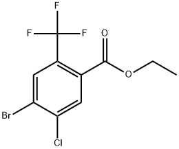 Ethyl 4-bromo-5-chloro-2-(trifluoromethyl)benzoate Structure