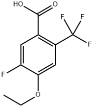 4-Ethoxy-5-fluoro-2-(trifluoromethyl)benzoic acid Structure