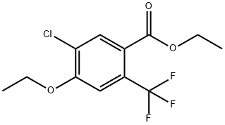 Ethyl 5-chloro-4-ethoxy-2-(trifluoromethyl)benzoate Structure