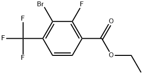 Ethyl 3-bromo-2-fluoro-4-(trifluoromethyl)benzoate Structure