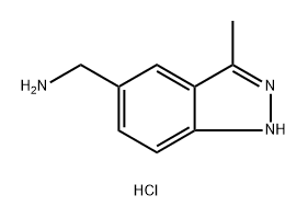 1H-Indazole-5-methanamine, 3-methyl-, hydrochloride (1:1) Structure