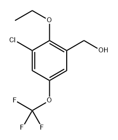 (3-chloro-2-ethoxy-5-(trifluoromethoxy)phenyl)methanol Structure