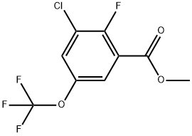 Methyl 3-chloro-2-fluoro-5-(trifluoromethoxy)benzoate Structure