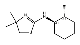 rac-4,4-dimethyl-N-[(1R,2R)-2-methylcyclohexyl]-4,5-dihydro-1,3-thiazol-2-amine, trans Structure