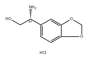 1,3-Benzodioxole-5-ethanol, β-amino-, hydrochloride (1:1), (βR)- Structure