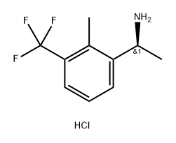 Benzenemethanamine, α,2-dimethyl-3-(trifluoromethyl)-, hydrochloride (1:1), (αS)- Structure