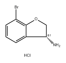 (R)-7-Bromo-2,3-dihydrobenzofuran-3-amine hydrochloride 구조식 이미지