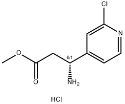 Methyl (R)-3-amino-3-(2-chloropyridin-4-yl)propanoate dihydrochloride Structure