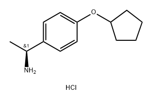 (S)-1-(4-(Cyclopentyloxy)phenyl)ethan-1-amine hydrochloride Structure