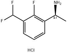Benzenemethanamine, 3-(difluoromethyl)-2-fluoro-α-methyl-, hydrochloride (1:1), (αS)- Structure