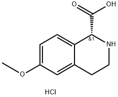 (R)-6-methoxy-1,2,3,4-tetrahydroisoquinoline-1-carboxylic acid hydrochloride 구조식 이미지