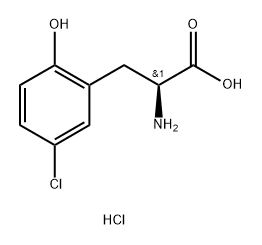 L-Phenylalanine, 5-chloro-2-hydroxy-, hydrochloride (1:1) Structure