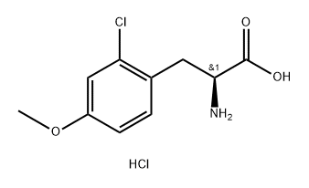 L-Tyrosine, 2-chloro-O-methyl-, hydrochloride (1:1) Structure