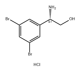 (S)-2-Amino-2-(3,5-dibromophenyl)ethan-1-ol hydrochloride Structure