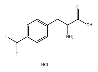 Phenylalanine, 4-(difluoromethyl)-, hydrochloride (1:1) Structure