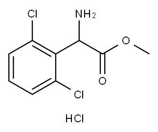 METHYL 2-AMINO-2-(2,6-DICHLOROPHENYL)ACETATE HYDROCHLORIDE Structure